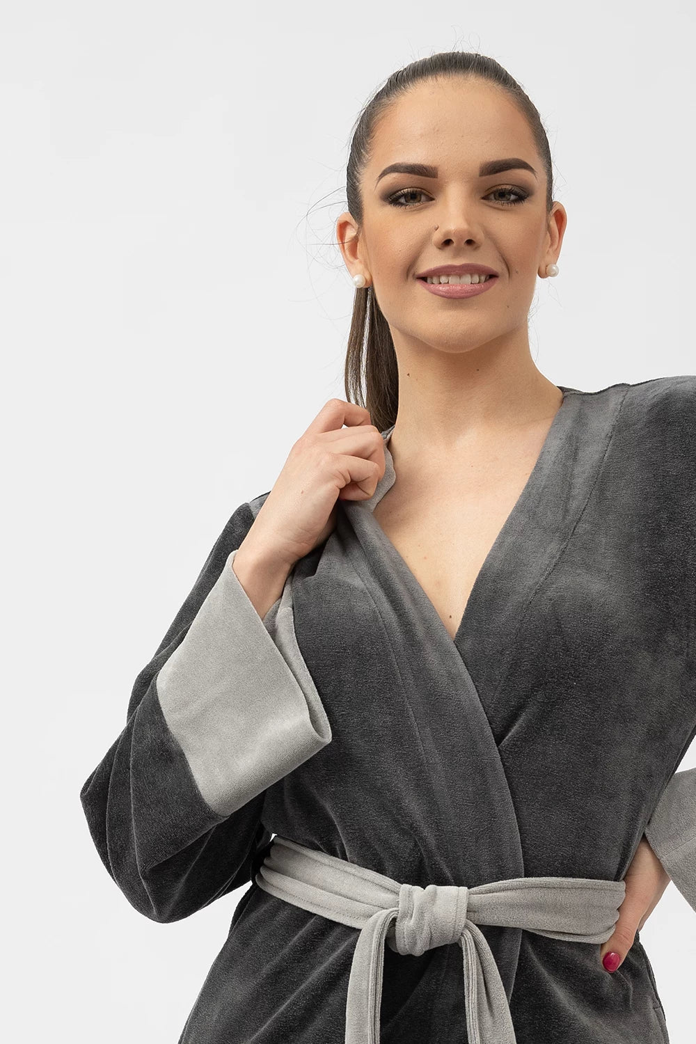 Extra Long Japanese Style Bamboo Kimono Robe