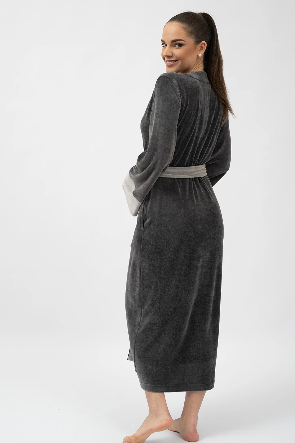 Extra Long Japanese Style Bamboo Kimono Robe