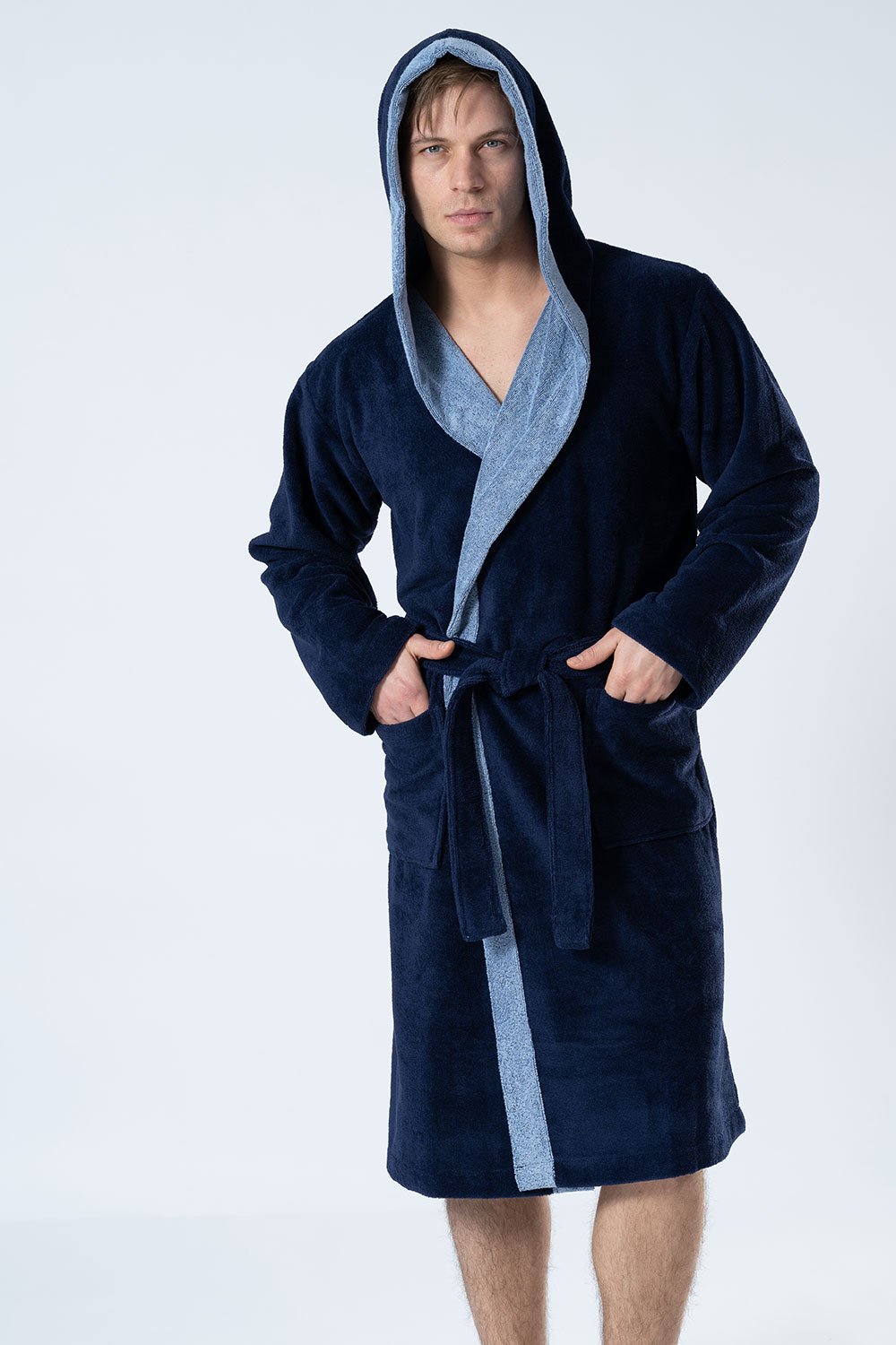 Hooded Men Bamboo Blend Robe