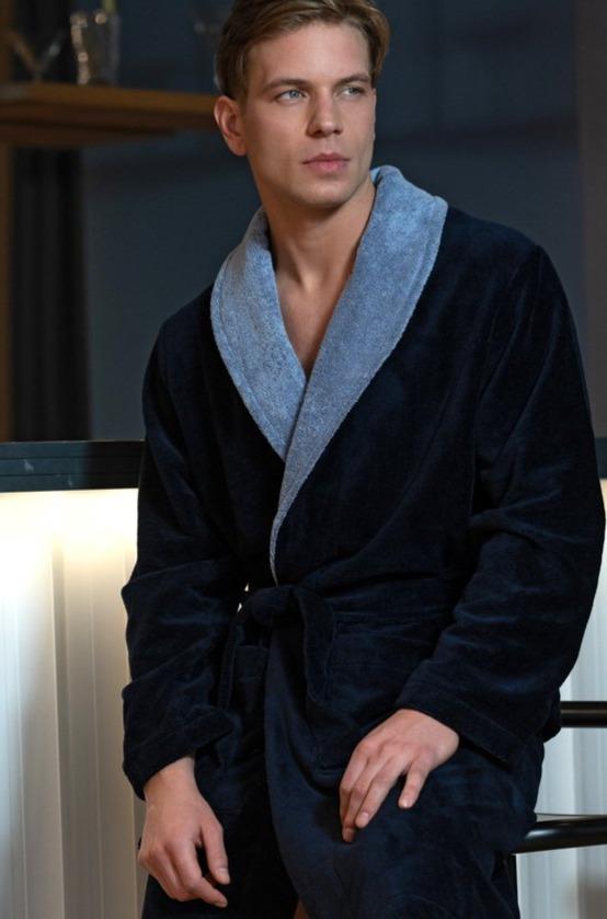 Men’s Shawl Collar Bamboo Blend Robe