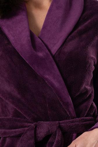 Bamboo Blended Double Fabric Shawl Collar Bathrobe